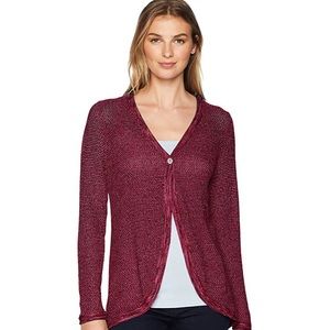 Foxcroft NYC Tulip Hem Cardigan